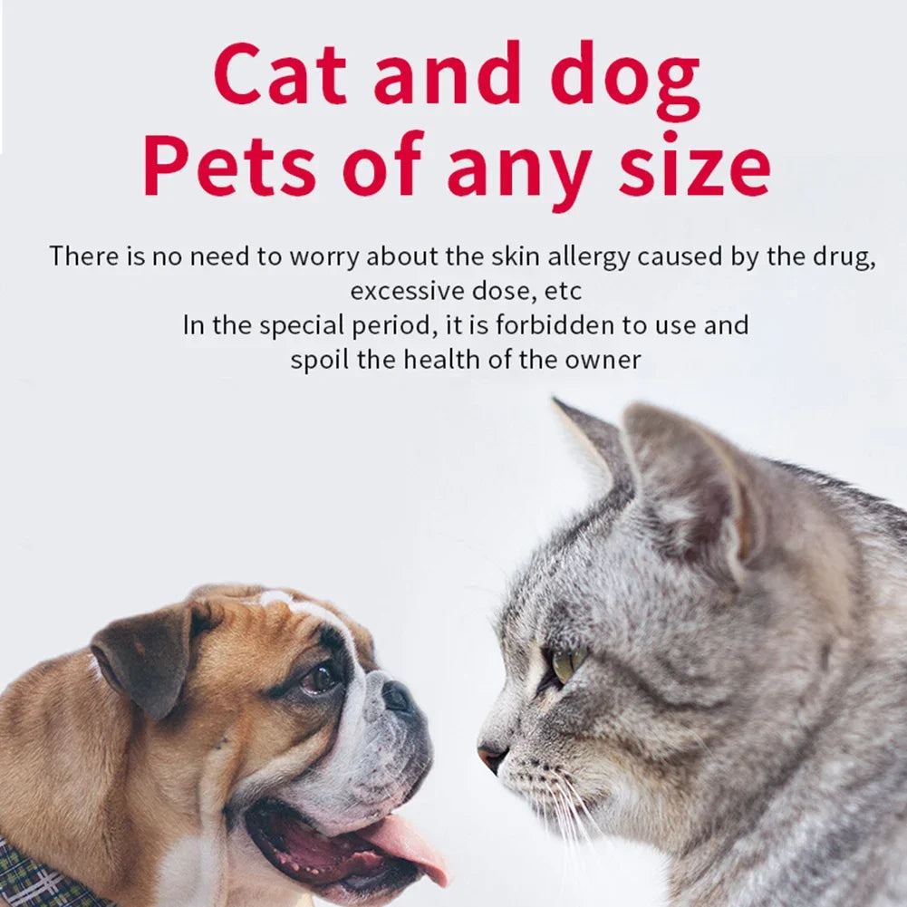 1-3Pcs USB Rechargeable Ultrasonic Pest Reject Flea Tick Lice Repeller Collars Mountaineering Buckle Portable For Cat Dog Pet