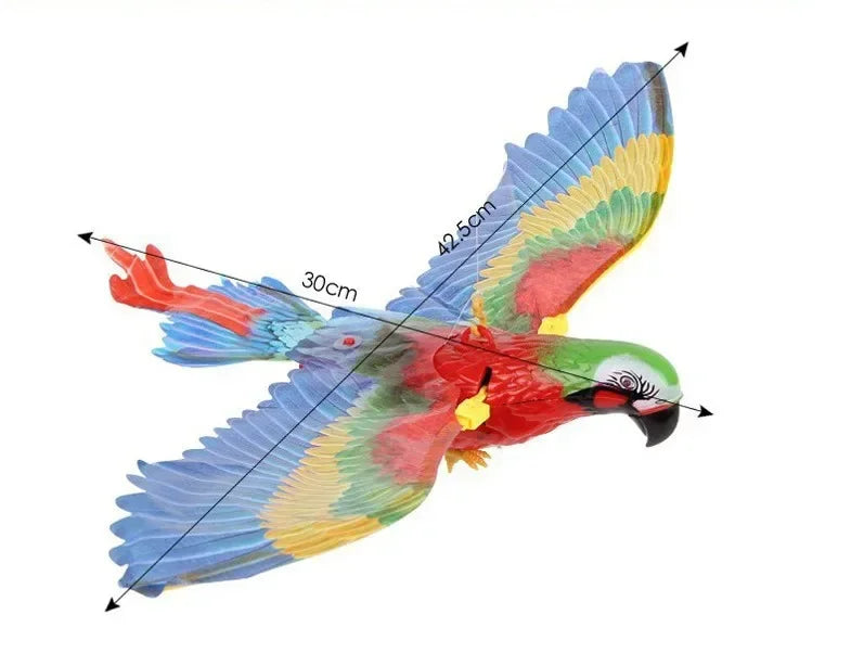 360 Degree Rotation Simulation Bird Interactive Cat Toy Electric Hanging Eagle Flying Bird Cat Teasering Play Cat Stick Scratch